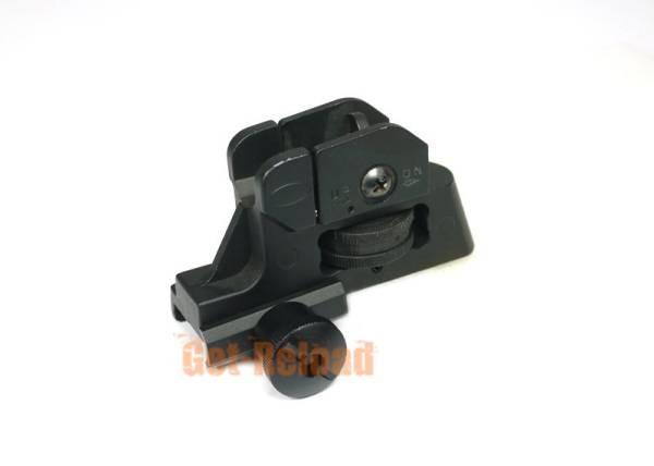 Tactical CQB Dual Apertures Rear Sight Black - Image 2