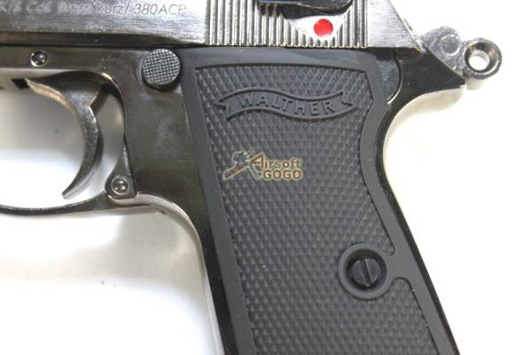 Airsoft GBB Pistol PPK/S w/ marking (Gun Metal) - Image 7