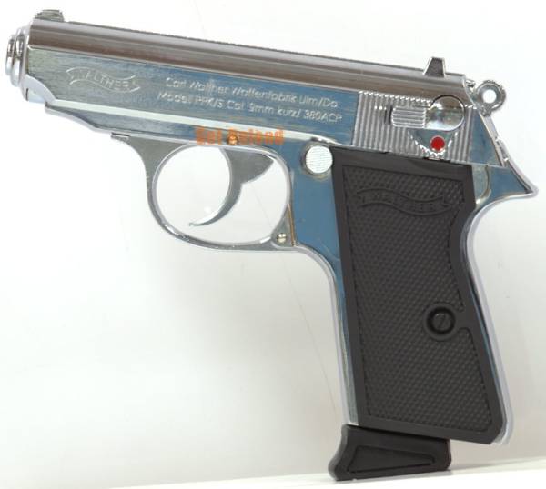 Airsoft Gun PPK (007) GBB Pistol Silver