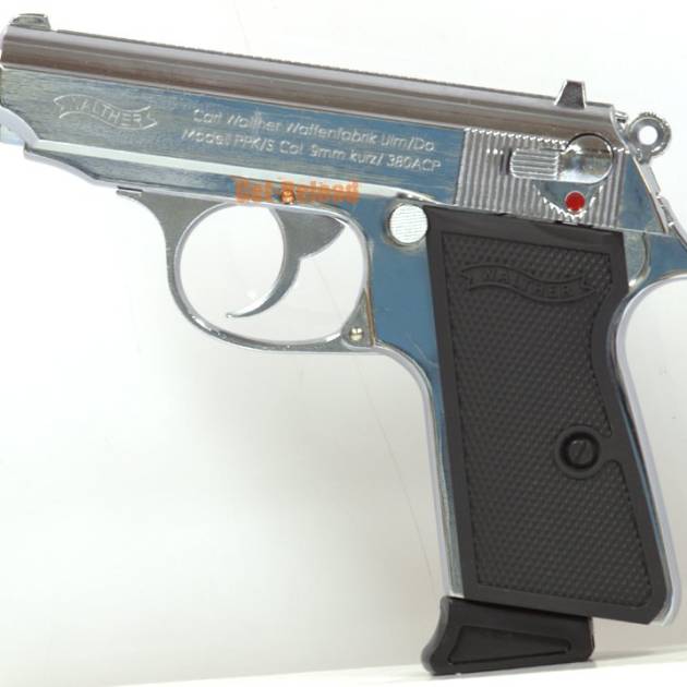 Airsoft Gun PPK (007) GBB Pistol Silver