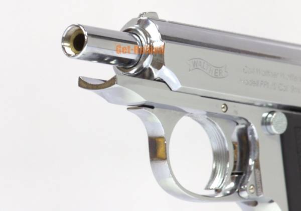 Airsoft Gun PPK (007) GBB Pistol Silver - Image 3