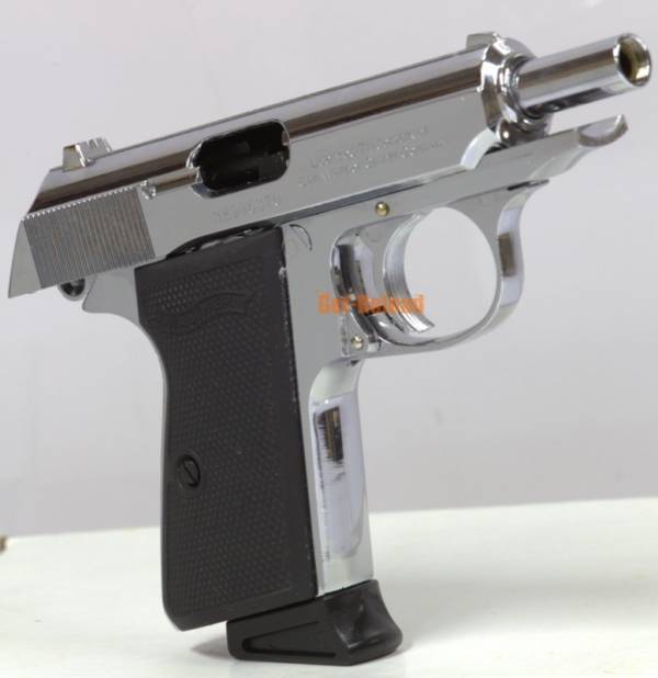 Airsoft Gun PPK (007) GBB Pistol Silver - Image 7