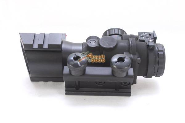 Airsoft 4x32mm Red/Green/Blue Cross-Hair Scope with Dual Rail - Image 5