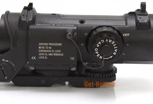 SpecterDR sty 4X Magnifier Scope w/ Illuminated Dot