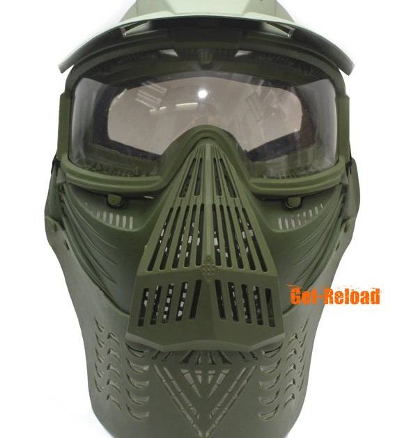 Scott Type Full Face Mask (Lens Version, Army Green)