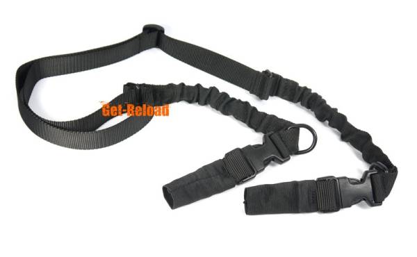 Heavy Duty 2-Point Bungee Tactical Rifle Sling Black