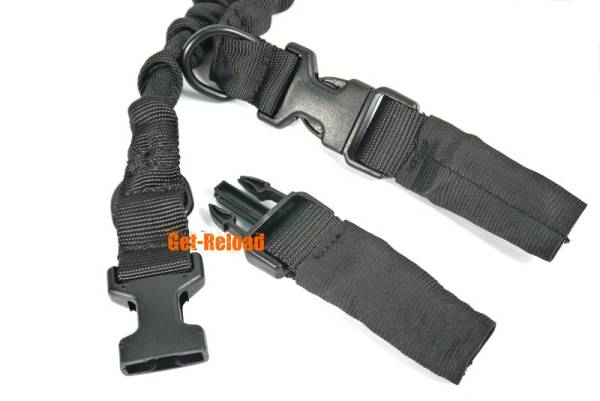 Heavy Duty 2-Point Bungee Tactical Rifle Sling Black - Image 3