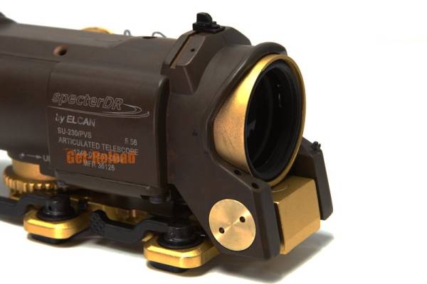 SpecterDR sty 4X Magnifier Scope w/ Illuminated Dot (Tan) - Image 4