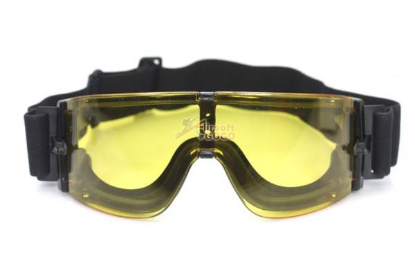 Paintball Airsoft X800 Protective Glasses Goggles G6 Yellow - Image 2