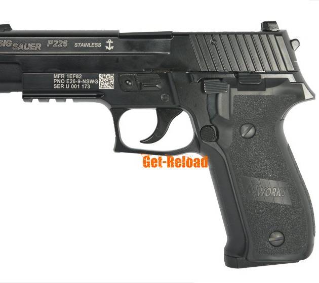 KJ Full Metal P226 Gas Blowback pistol w/ marking (KP-01M)