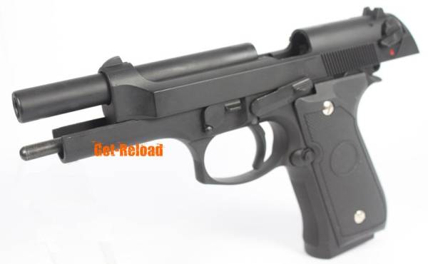 KWG U.S. 9mm M9 Full Metal GBB Pistol (Black) - Image 3