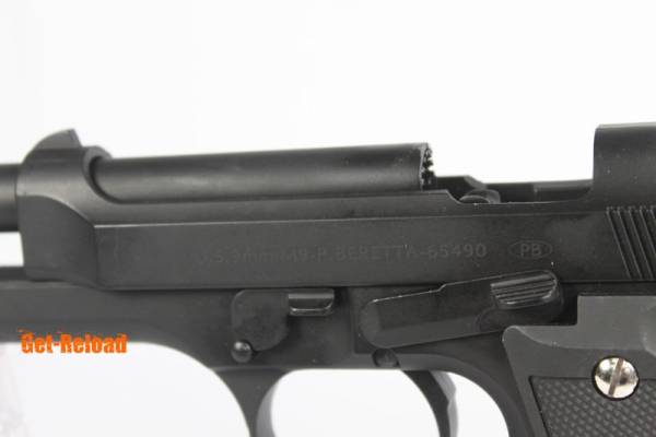 KWG U.S. 9mm M9 Full Metal GBB Pistol (Black) - Image 4