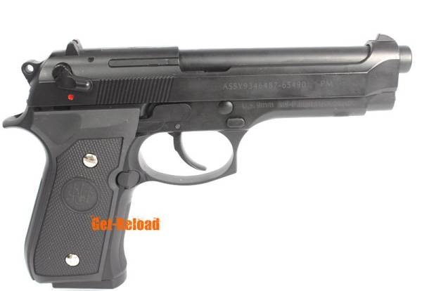 KWG U.S. 9mm M9 Full Metal GBB Pistol (Black) - Image 9