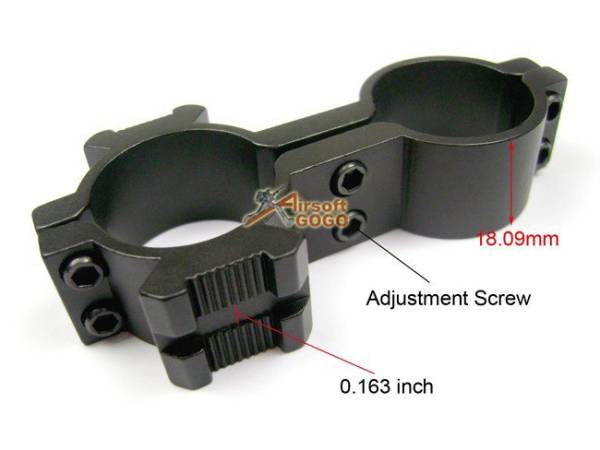 1" ring weaver picatinny 20mm rail barrel mount scope laser Flashlight Torch - Image 3