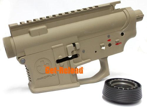 MAGPUL PTS Metal Body Receiver Set for M4 AEG Dark Earth