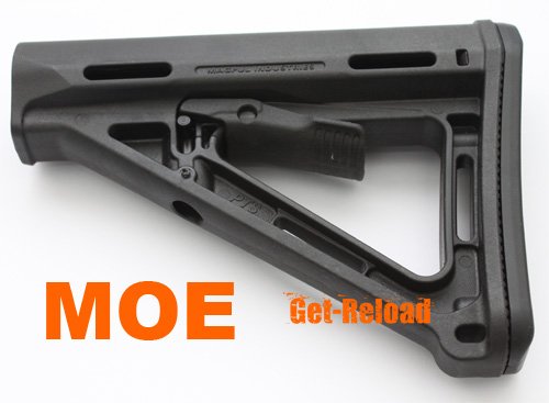 MAGPUL PTS MOE Carbine Stock with Butt Pad (Black)