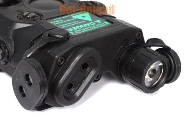 PRO&T AN/PEQ-15 Red Dot Laser & LED Flashlight Black - Image 6