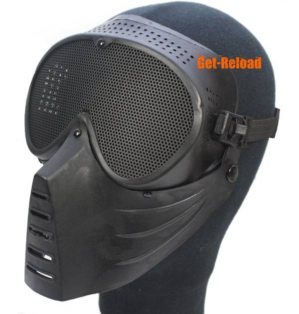 SRC Airsoft Full Face Mask (Black)