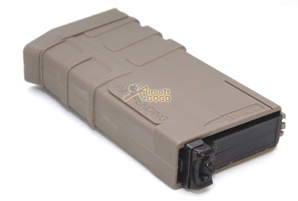 Vanaras M4 PTW polymer short magazine (Dark Earth - 20/40/60 rd)