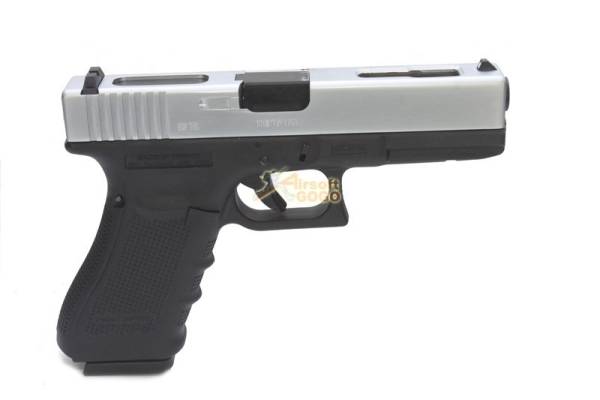 WE Metal Slide Hard Kick G18C GEN4 GBB Pistol (Silver)