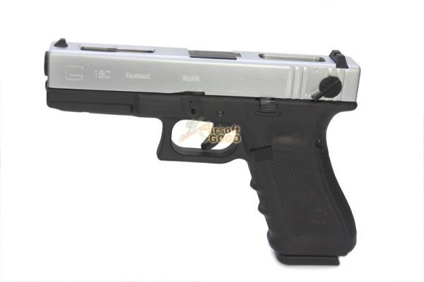 WE Metal Slide Hard Kick G18C GEN4 GBB Pistol (Silver) - Image 17