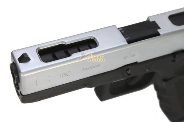 WE Metal Slide Hard Kick G18C GEN4 GBB Pistol (Silver) - Image 18