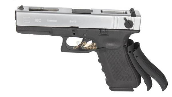 WE Metal Slide Hard Kick G18C GEN4 GBB Pistol (Silver) - Image 11