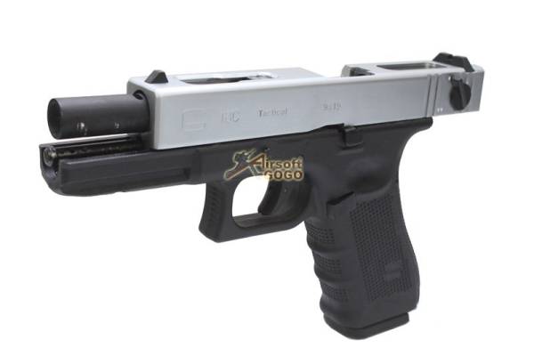 WE Metal Slide Hard Kick G18C GEN4 GBB Pistol (Silver) - Image 7