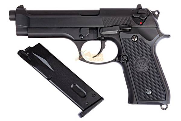 WE M9 AUTO GBB Pistol (Black) - Image 2