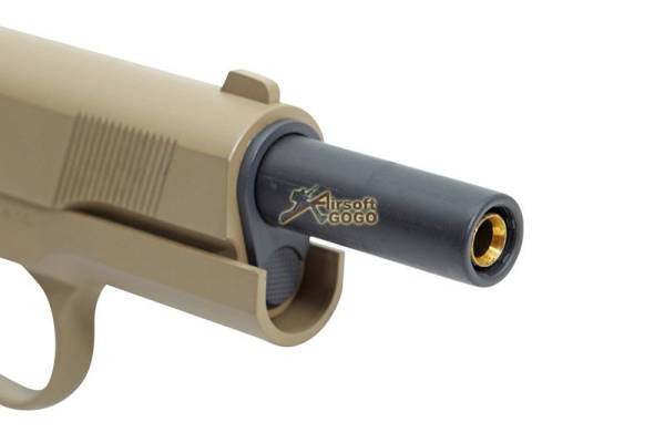 WE Full metal GBB caliber .45 M.E.U. pistol w/ SOC marking(TAN) - Image 3