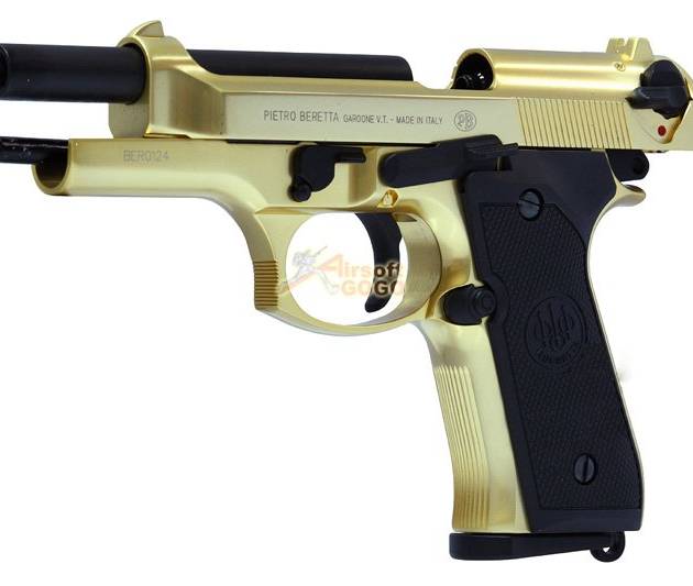 WE M92 Full Metal GBB Pistol (24K Gold, Beretta)