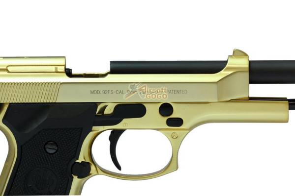 WE M92 Full Metal GBB Pistol (24K Gold, Beretta) - Image 8