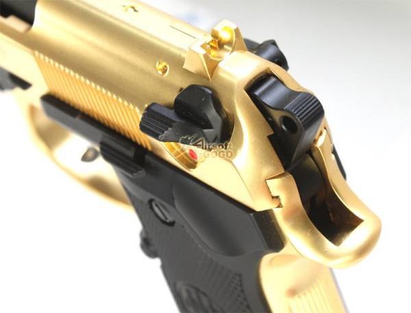 WE M92 Full Metal GBB Pistol (24K Gold, Beretta) - Image 5