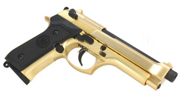 WE M92 Full Metal GBB Pistol (24K Gold, Beretta) - Image 3
