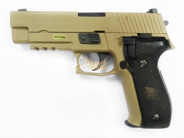 WE Full Metal Tactical MK25 Rail Gas Blow Back Pistol(TAN)