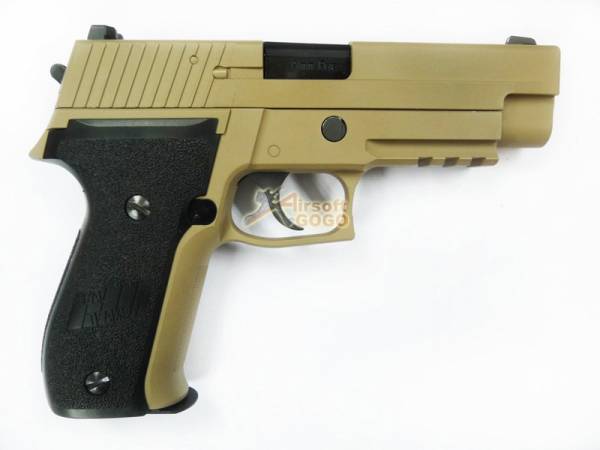 WE Full Metal Tactical MK25 Rail Gas Blow Back Pistol(TAN) - Image 2