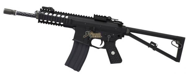 WE KAC PDW Open Bolt Gas Blowback Rifle (Black / Long)