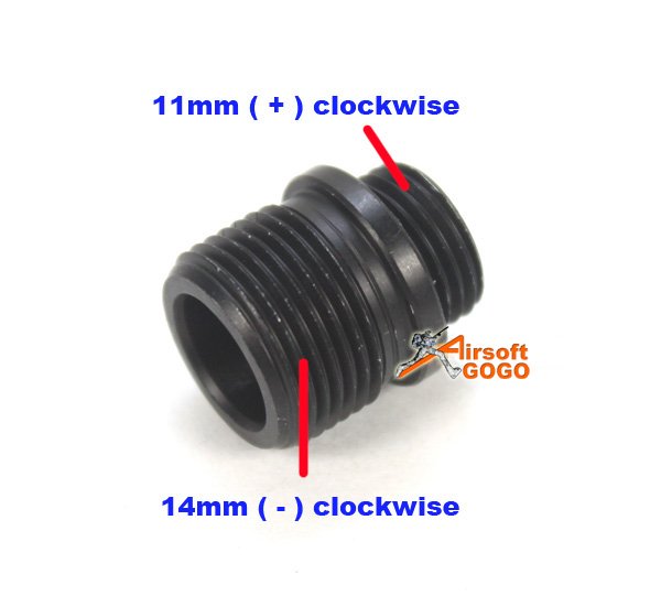 11 to 14mm Silencer Adaptor for WE Pistol GBB
