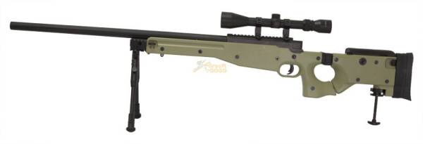WELL G96D AW .338 Sniper Rifle with Scope and Bipod (MB08D, Tan)