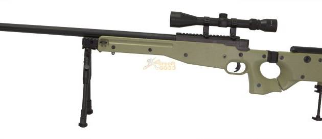WELL G96D AW .338 Sniper Rifle with Scope and Bipod (MB08D, Tan)