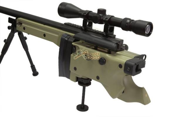 WELL G96D AW .338 Sniper Rifle with Scope and Bipod (MB08D, Tan) - Image 5
