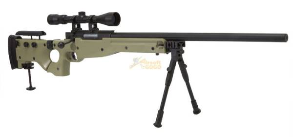 WELL G96D AW .338 Sniper Rifle with Scope and Bipod (MB08D, Tan) - Image 2