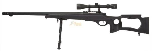 Well Bolt Action Spring Sniper Rifle full set (MB10D BK)