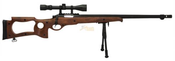 Well Bolt Action Spring Sniper Rifle full set (MB10D Wood) - Image 4