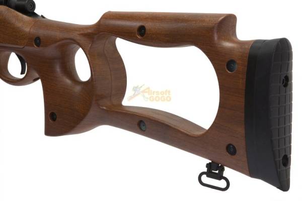 Well Bolt Action Spring Sniper Rifle full set (MB10D Wood) - Image 5