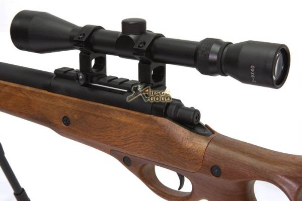 Well Bolt Action Spring Sniper Rifle full set (MB10D Wood) - Image 3