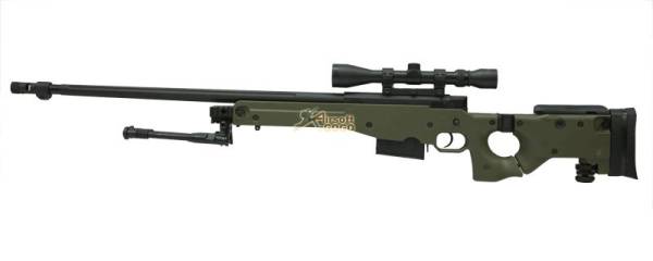 WELL Warrior L96 Bolt Sniper Rifle w/ Bipod & Scope (G96 OD)