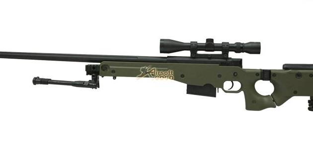 WELL Warrior L96 Bolt Sniper Rifle w/ Bipod & Scope (G96 OD)