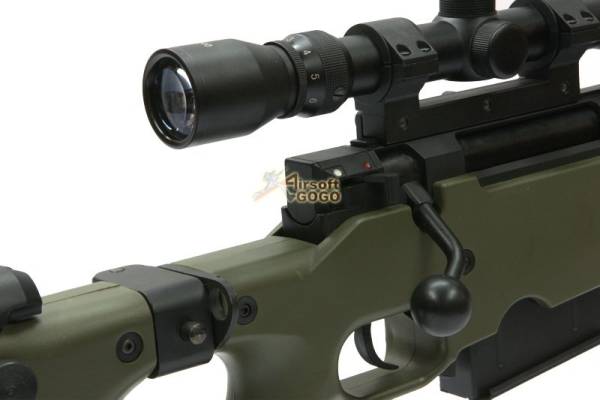 WELL Warrior L96 Bolt Sniper Rifle w/ Bipod & Scope (G96 OD) - Image 7