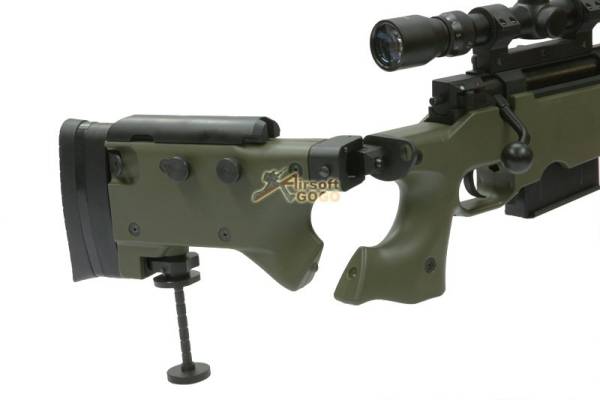 WELL Warrior L96 Bolt Sniper Rifle w/ Bipod & Scope (G96 OD) - Image 6